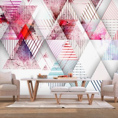 Papier peint intissé panoramique triangular world 350x245 cm