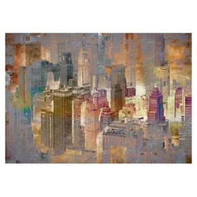 Papier peint intissé panoramique ville et architecture city in the mist 400x280 cm