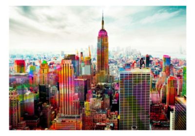 Papier peint intissé panoramique ville et architecture colors of new york city 250x175 cm