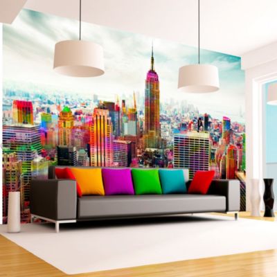 Papier peint intissé panoramique ville et architecture colors of new york city 250x175 cm