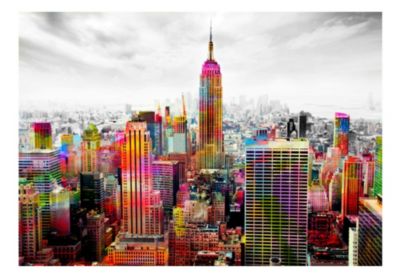 Papier peint intissé panoramique ville et architecture colors of new york city ii 300x210 cm
