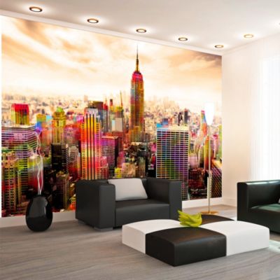 Papier peint intissé panoramique ville et architecture colors of new york city iii 250x175 cm