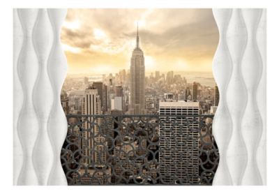 Papier peint intissé panoramique ville et architecture light of new york 300x210 cm