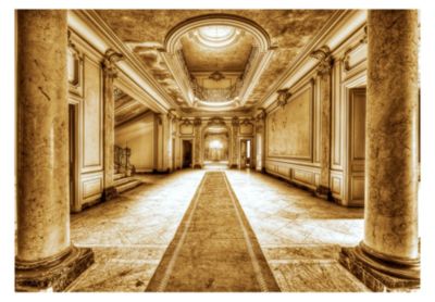 Papier peint intissé panoramique ville et architecture mystère de marbre 400x280 cm