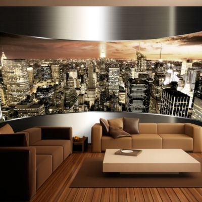Papier peint intissé panoramique ville et architecture panorama de new york 400x280 cm