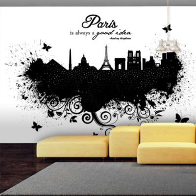 Papier peint intissé panoramique ville et architecture paris is always a good idea 400x280 cm