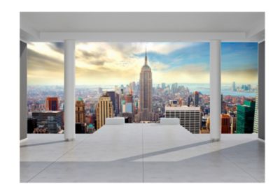 Papier peint intissé panoramique ville et architecture réveil 250x175 cm