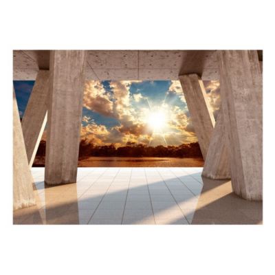 Papier peint intissé panoramique ville et architecture sunny promenade 350x245 cm