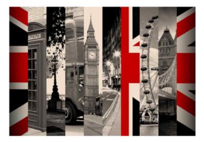 Papier peint intissé panoramique ville et architecture symbols of london 350x245 cm