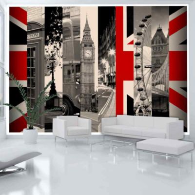 Papier peint intissé panoramique ville et architecture symbols of london 350x245 cm