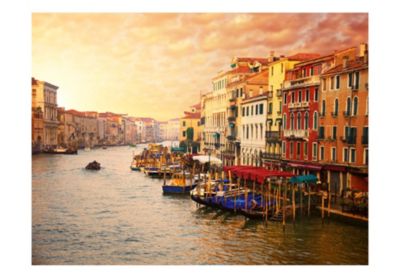 Papier peint intissé panoramique ville et architecture venise - la ville pleine de couleurs sur l'eau 250x193 cm