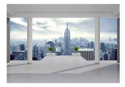 Papier peint intissé panoramique ville et architecture ville froide 350x245 cm