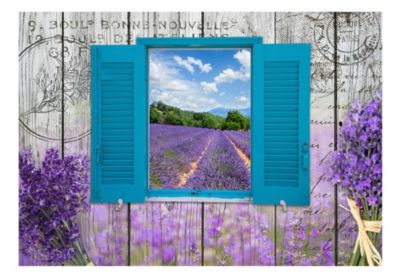 Papier peint intissé panoramique vintage et retro lavender recollection 350x245 cm