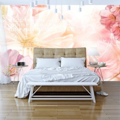 Papier peint intissé panoramique vintage et retro romantic message 400x280 cm