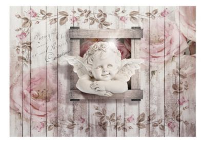 Papier peint intissé panoramique vintage et retro sweet little angel 200x140 cm