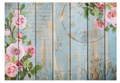 Papier peint intissé panoramique vintage et retro vintage garden 150x105 cm