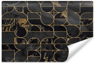 Papier Peint Intissé Photo ABSTRACTION Mosaïque Marbre Pour Salon 368cm x 254cm