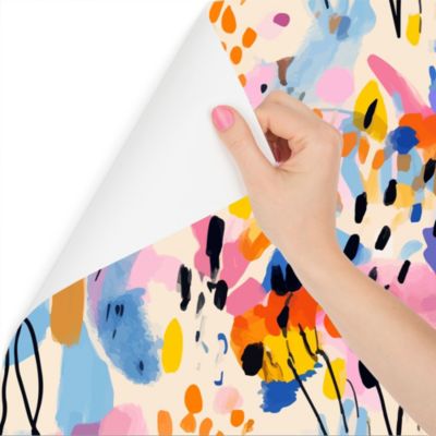 Papier Peint Intissé Photo ABSTRACTION Motifs Colorés Pour Chambre Enfants 90cm x 60cm
