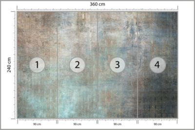 Papier Peint Intissé Photo ABSTRACTION Ornements Motif Pour Chambre 360cm x 240cm