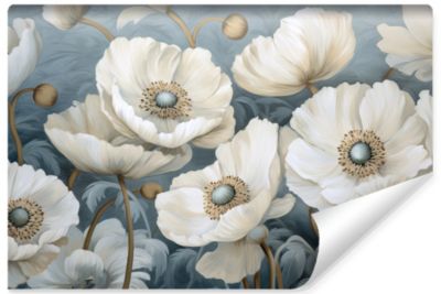 Papier Peint Intissé Photo COQUELICOTS Fleurs Plantes Pour Salon 405cm x 270cm