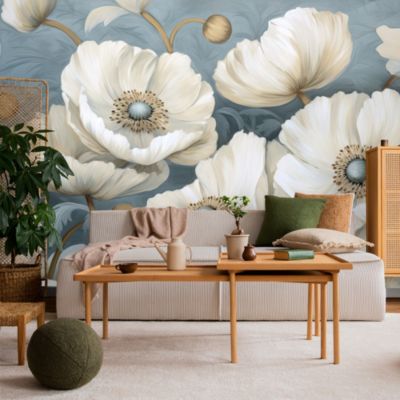 Papier Peint Intissé Photo COQUELICOTS Fleurs Plantes Pour Salon 405cm x 270cm