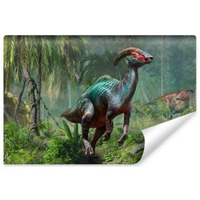 Papier Peint Intissé Photo DINOSAURE Plantes Nature Pour D'Adolescent 315cm x 210cm