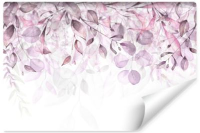 Papier Peint Intissé Photo FEUILLES D'Aquarelle Pour Salon 180cm x 120cm