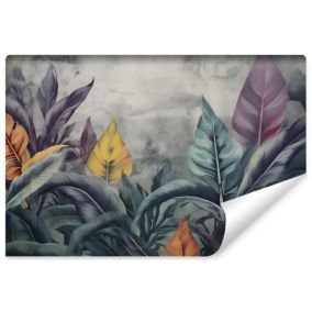 Papier Peint Intissé Photo FEUILLES Plantes Nature Pour Chambre 180cm x 120cm