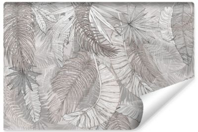 Papier Peint Intissé Photo FEUILLES Plantes Tropicale Pour Salon 400cm x 280cm