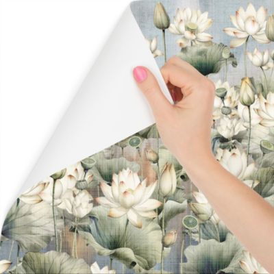 Papier Peint Intissé Photo FLEURS Feuilles Vintage Pour Chambre 180cm x 120cm