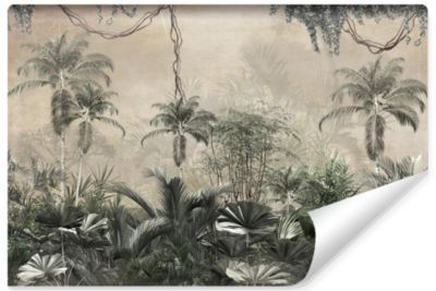 Papier Peint Intissé Photo FORÊT Tropicales Vintage Photo Pour Chambre 360cm x 240cm