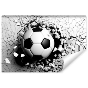 Papier Peint Intissé Photo Mural Pour Chambre D'Adolescent FOOTBALL Abstraction 3D 180cm x 120cm