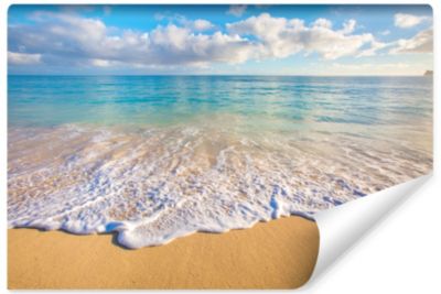 Papier Peint Intissé Photo Mural Pour Salon MER Plage Nuages Nature Paysage 3D 300cm x 210cm