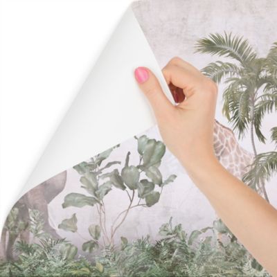 Papier Peint Intissé Photo PLANTES Animaux Béton Nature Pour Salon 270cm x 180cm