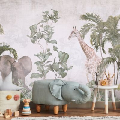 Papier Peint Intissé Photo PLANTES Animaux Béton Nature Pour Salon 270cm x 180cm