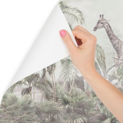 Papier Peint Intissé Photo PLANTES Tropicales Animaux Pour Salon 460cm x 300cm