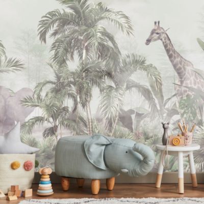 Papier Peint Intissé Photo PLANTES Tropicales Animaux Pour Salon 460cm x 300cm