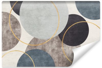 Papier Peint Intissé Photo Pour Chambre CERCLE Modèle d'Abstraction 360cm x 240cm