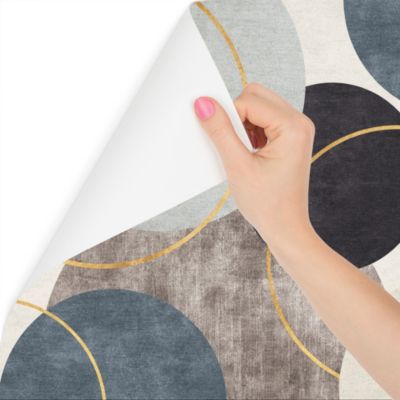 Papier Peint Intissé Photo Pour Chambre CERCLE Modèle d'Abstraction 360cm x 240cm