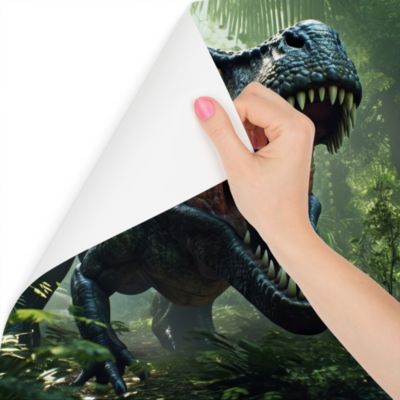 Papier Peint Intissé Photo Pour Chambre D'Adolescent DINOSAURE Forêt Modèle 3D 400cm x 280cm