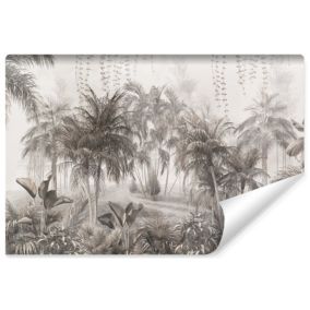 Papier Peint Intissé Photo Pour Chambre JUNGLE Plantes Tropicales 135cm x 90cm