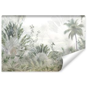 Papier Peint Intissé Photo Pour Chambre PLANTES Tropicales Feuilles 460cm x 300cm