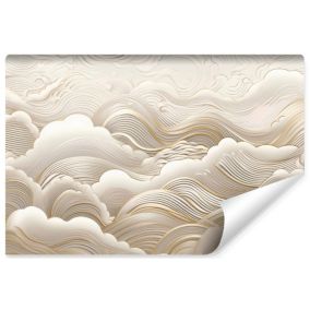 Papier Peint Intissé Photo VAGUES Abstraction Pour Chambre 405cm x 270cm