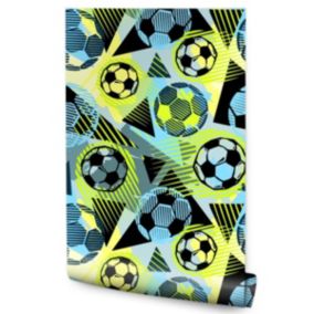 Papier Peint Intissé Pour Chambre D'Enfant GARCON Football Sport