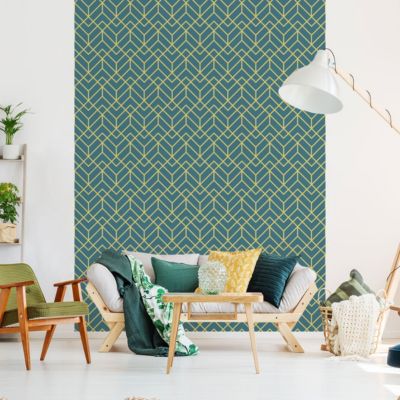 Papier peint intissé Laura Ashley Rye Midnight Seaspray 1005 x 52cm Bleu