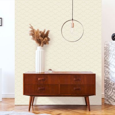 Papier peint intissé pré-encollé - MOTIF ART DÉCO ARCS - 1 rouleau de 300x60cm
