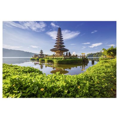 Papier peint intissé zen BALI TEMPLE 400 x 270 cm (LxH) - Tapisserie murale panoramique XXL, Made in France par Scenolia