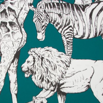 Papier peint intissé Animaux Jungle L.1000 x l.53cm vert