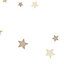Papier peint intissé Babyland 2 Lutece mat et satiné petites étoiles beige, beige doré, blanc l.1005 x l.53 cm