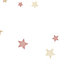 Papier peint intissé Babyland 2 Lutece mat et satiné petites étoiles rose, beige, blanc l.1005 x l.53 cm